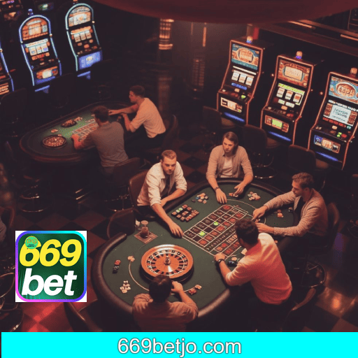 Imagem promocional do cassino online da 669BET mostrando jogos ao vivo